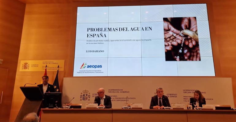 AEOPAS reclama abordar las pérdidas de agua para avanzar en la transición hídrica