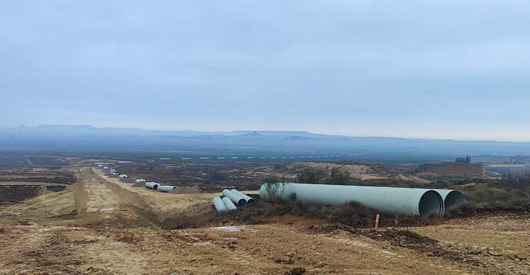 Amiblu Pipes Spain se adjudica el suministro de tuberías en el Canal del Flumen en Huesca