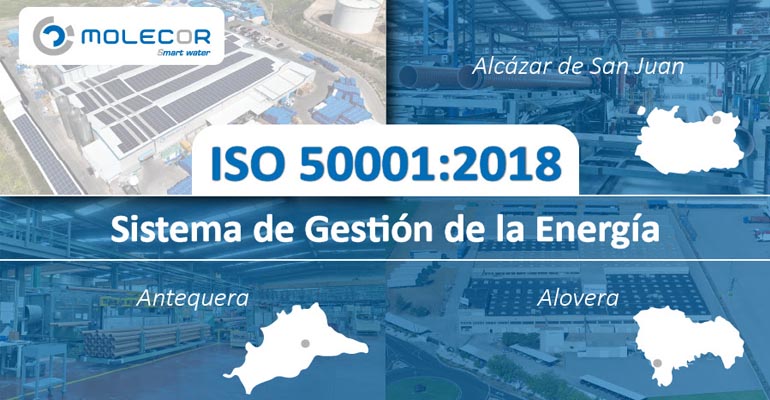 Molecor completa la certificación de su sistema de gestión energética en sus centros productivos